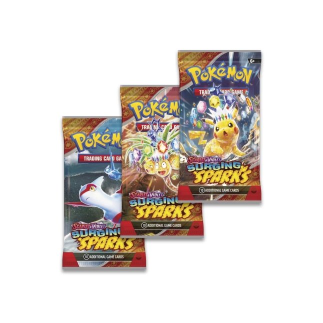 Pokémon Surging Sparks, pack de 3 blisters Électhor