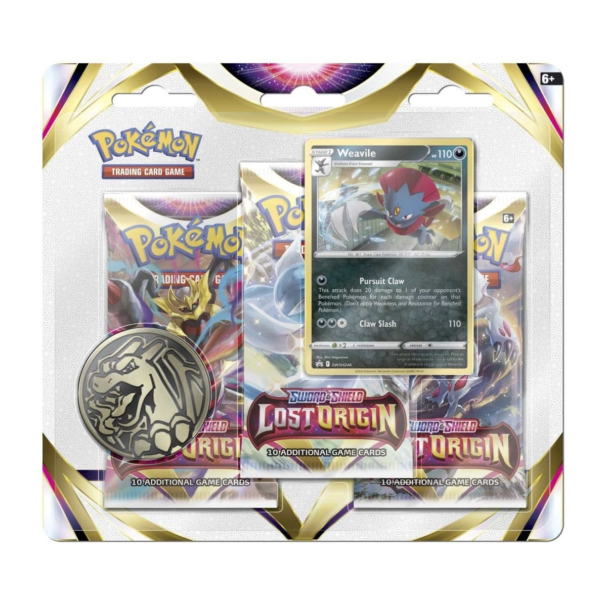Pokémon Lost Origin 3-Pack Blister Weavile