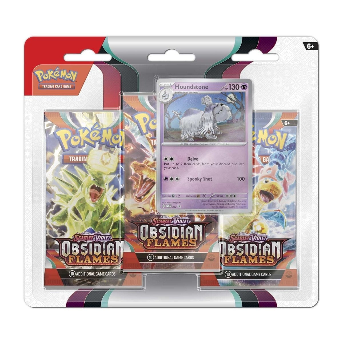 Pokémon Obsidian Flames 3-Pack Blister Houndstone