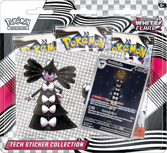 [Preorder] Pokémon White Flare Tech Sticker Collection Blister: Gothitelle